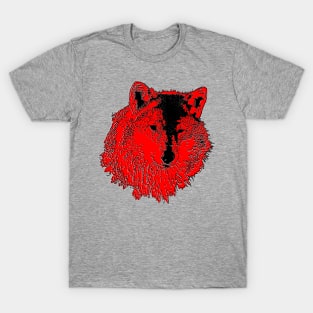 Wild Head Wolf wolv wolves T-Shirt